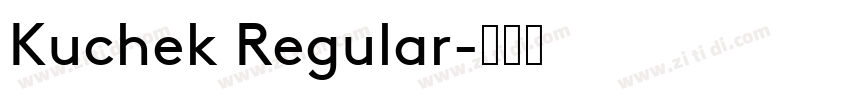 Kuchek Regular字体转换